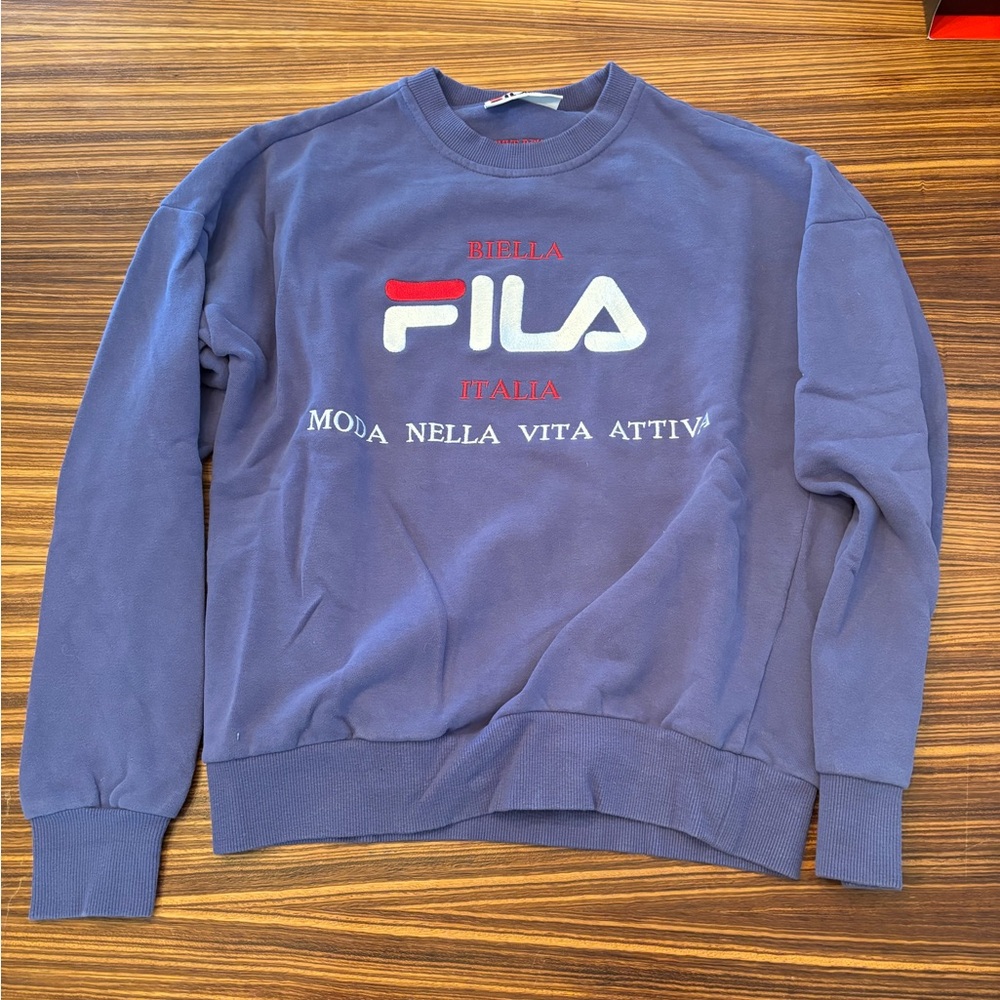 Classic Fila Logo Long Sleeve Women’s Crewneck